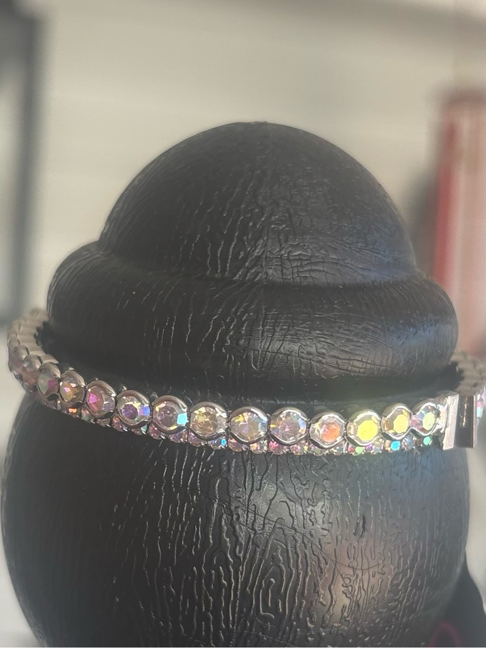 Crystal Tennis Bracelet - Iridescent Stones